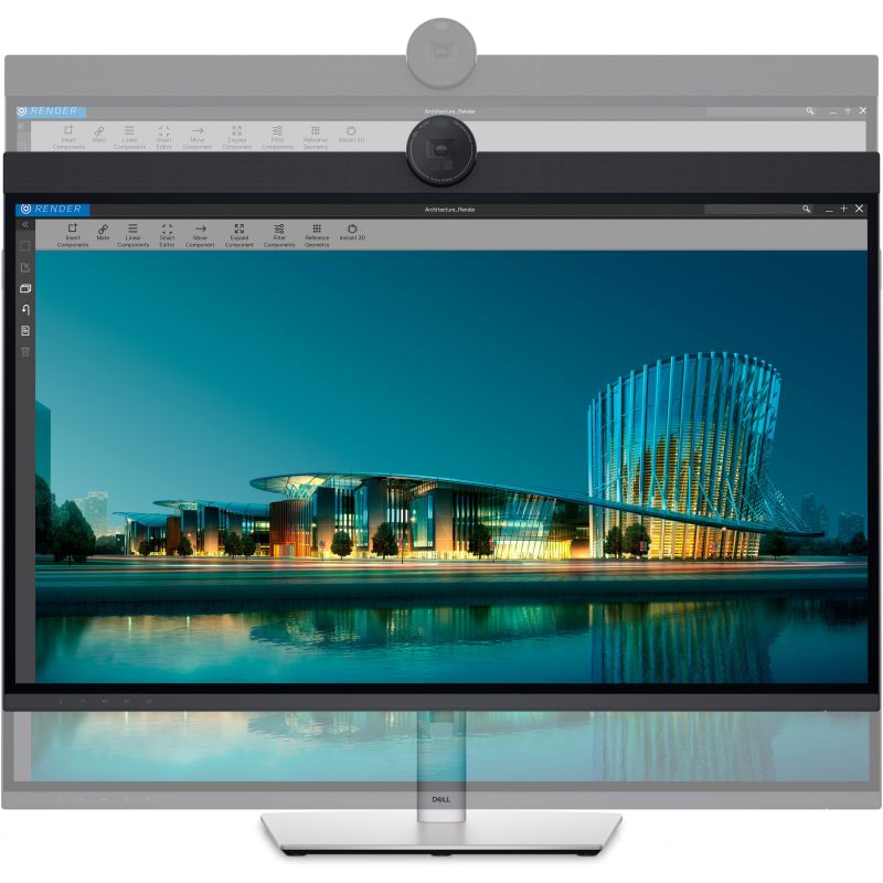 Monitor Dell U3224KBA UltraSharp / 31.5" / 6K Ultra HD IPS / LCD / Webcam / 60Hz / 8ms / USB-C + USB-A + HDMI + HDCP + DisplayPort + Thunderbolt - Zezë/Argjend - Figura 7