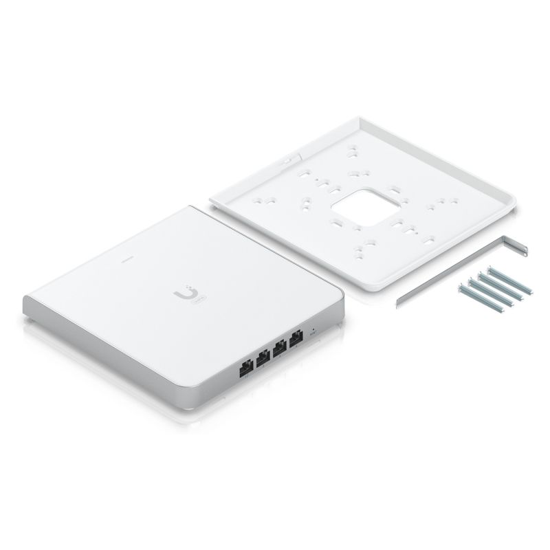 Ubiquiti UniFi U6-Enterprise-IW WiFi 6E In-Wall Access Point (AXE5400+, 2.5GbE, 4x LAN Ports, PoE+, Enterprise)