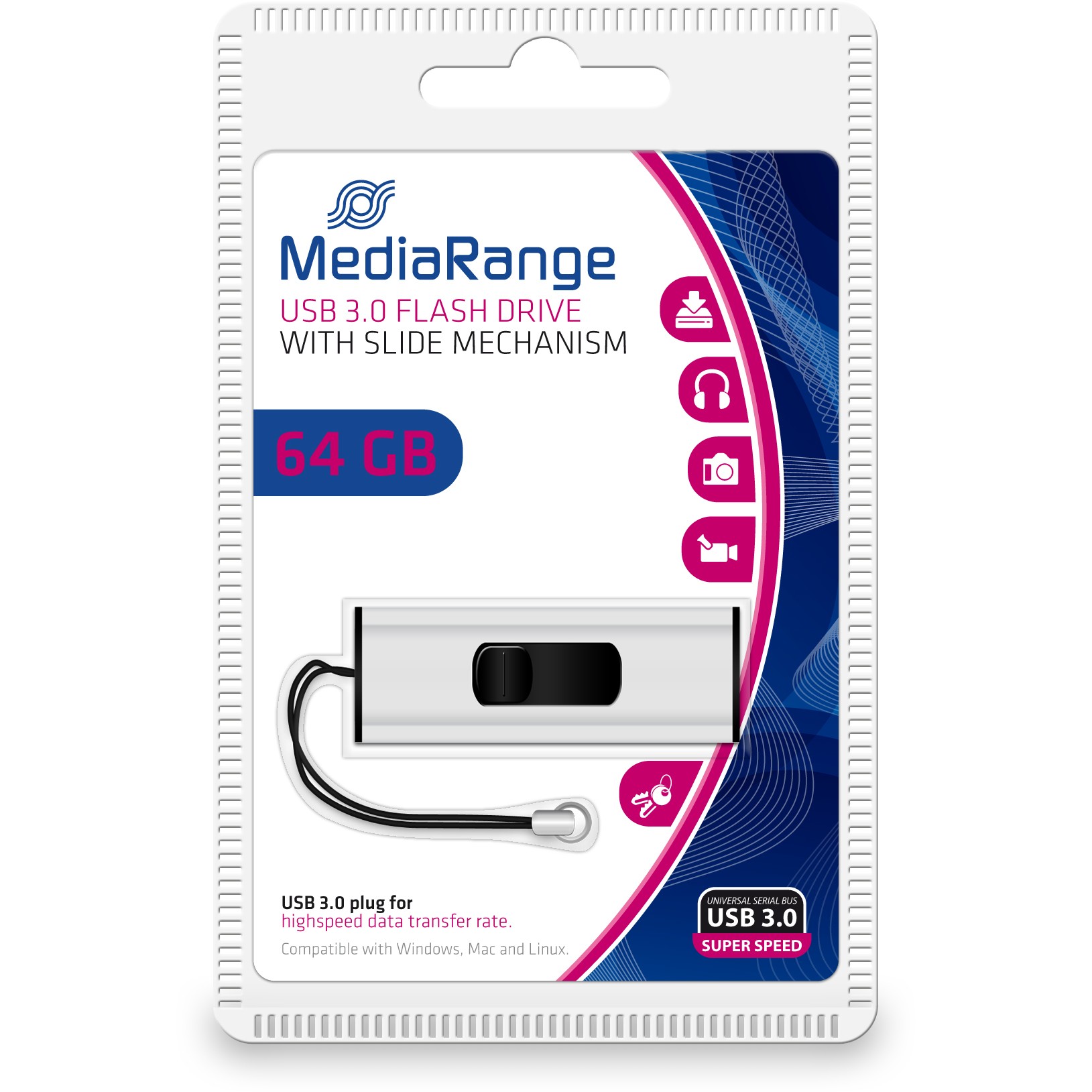 USB STICK 64GB MEDIARANGE MR917 3.2 Gen 1 - Figura 4