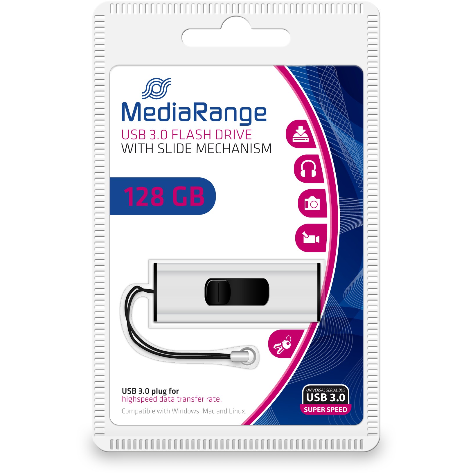 USB STICK 128GB USB 3.2 MEDIARANGE MR918 USB A / Micro USB - Figura 5