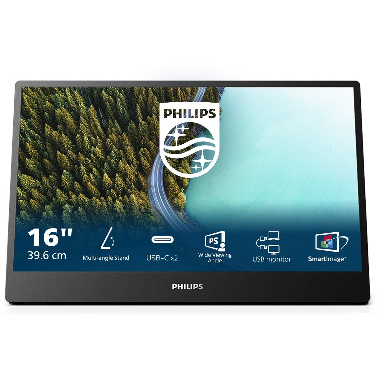Monitor Philips 16B1P3302D / 16" / 1920x1080 / 75Hz / 4ms / IPS / i zi