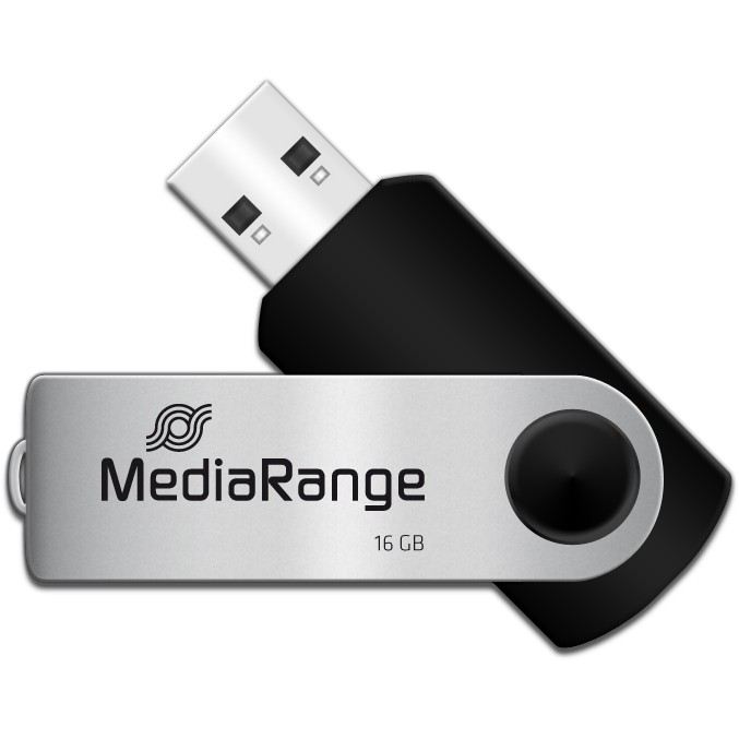 USB Flash Drive STICK 16GB MEDIARANGE MR910 - e zezë dhe hiri - Figura 2