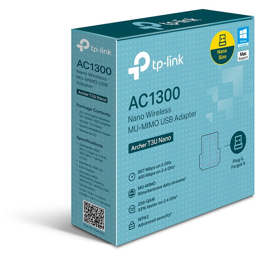 Adapter Wi-Fi TP-Link Archer T3U Nano / AC1300 / USB - Figura 4
