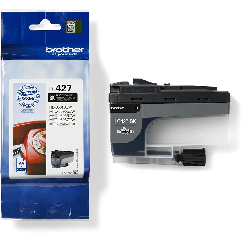INK Brother LC427BK / 3000 faqe – Zezë - Figura 2
