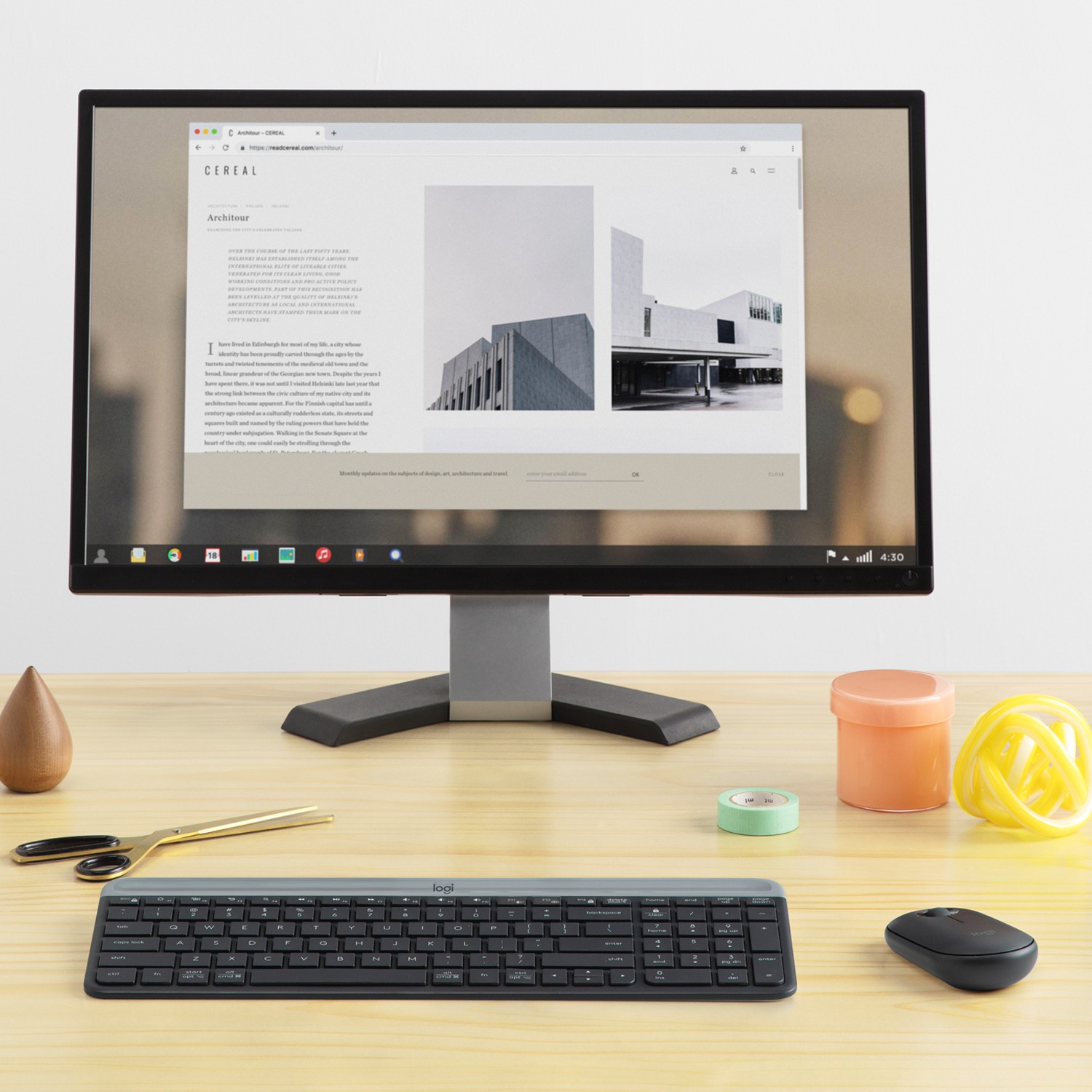Combo (Tastierë & Maus) Logitech Slim MK470 / pa kabllo / RF / QWERTY / grafit - Figura 4