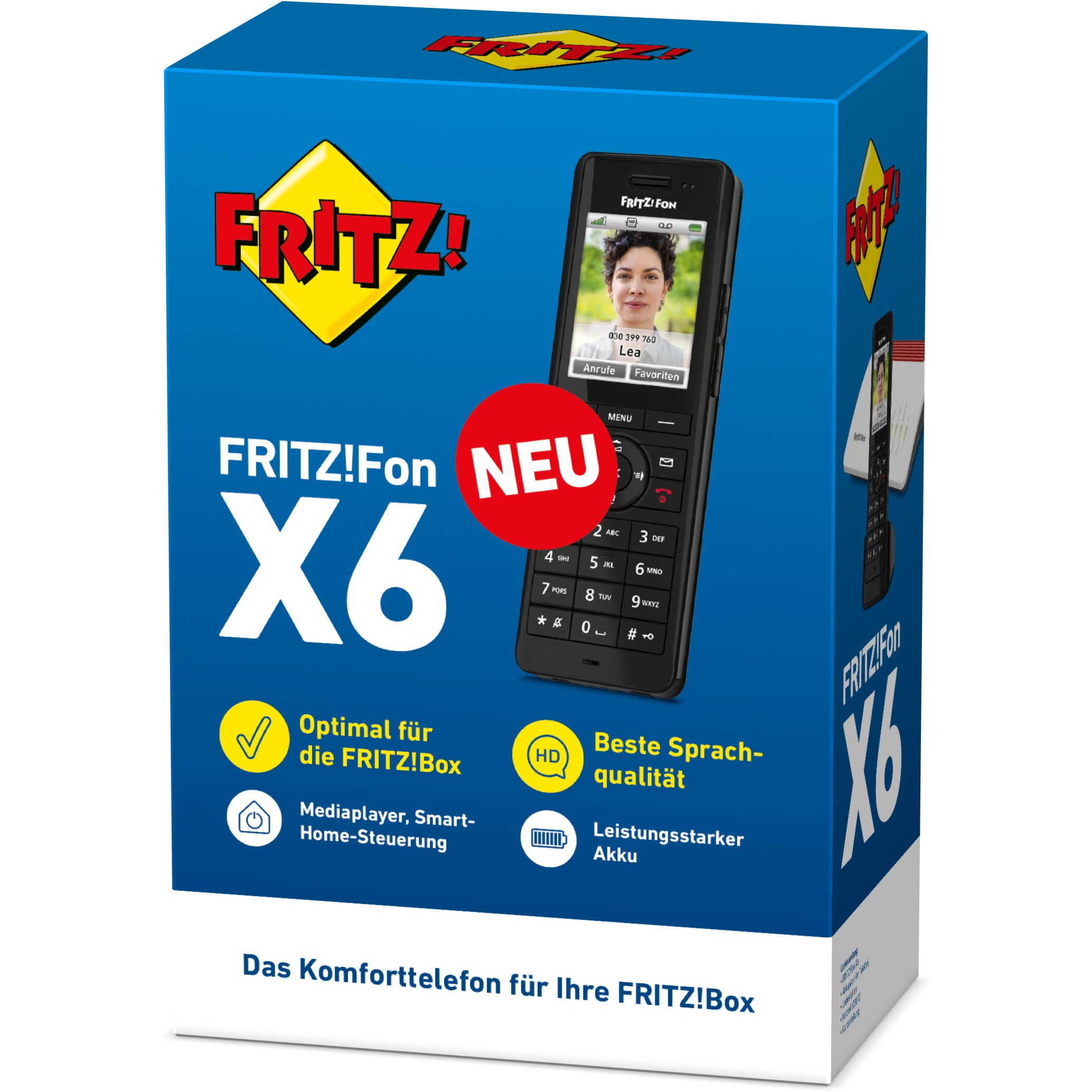 Telefon i thjeshtë AVM FRITZ!Fon X6, e zezë - Figura 4
