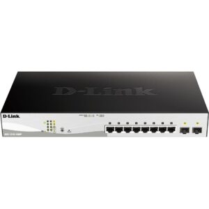 Switch D-Link DGS-1210-10MP/E M RM 2xSFP PoE (130W), 8+2 porte