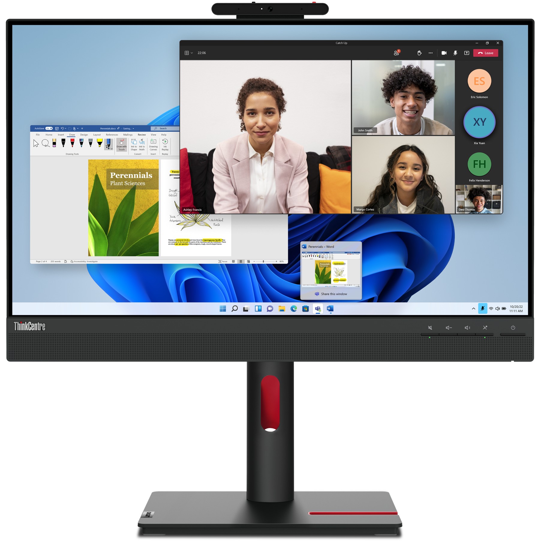 Monitor për Punë Lenovo ThinkCentre Tiny-in-One 60.5cm/23.8" (1920x1080) 24 Gen 5 16:9 FHD IPS Touch 60Hz 4ms HDMI DP Speaker Black