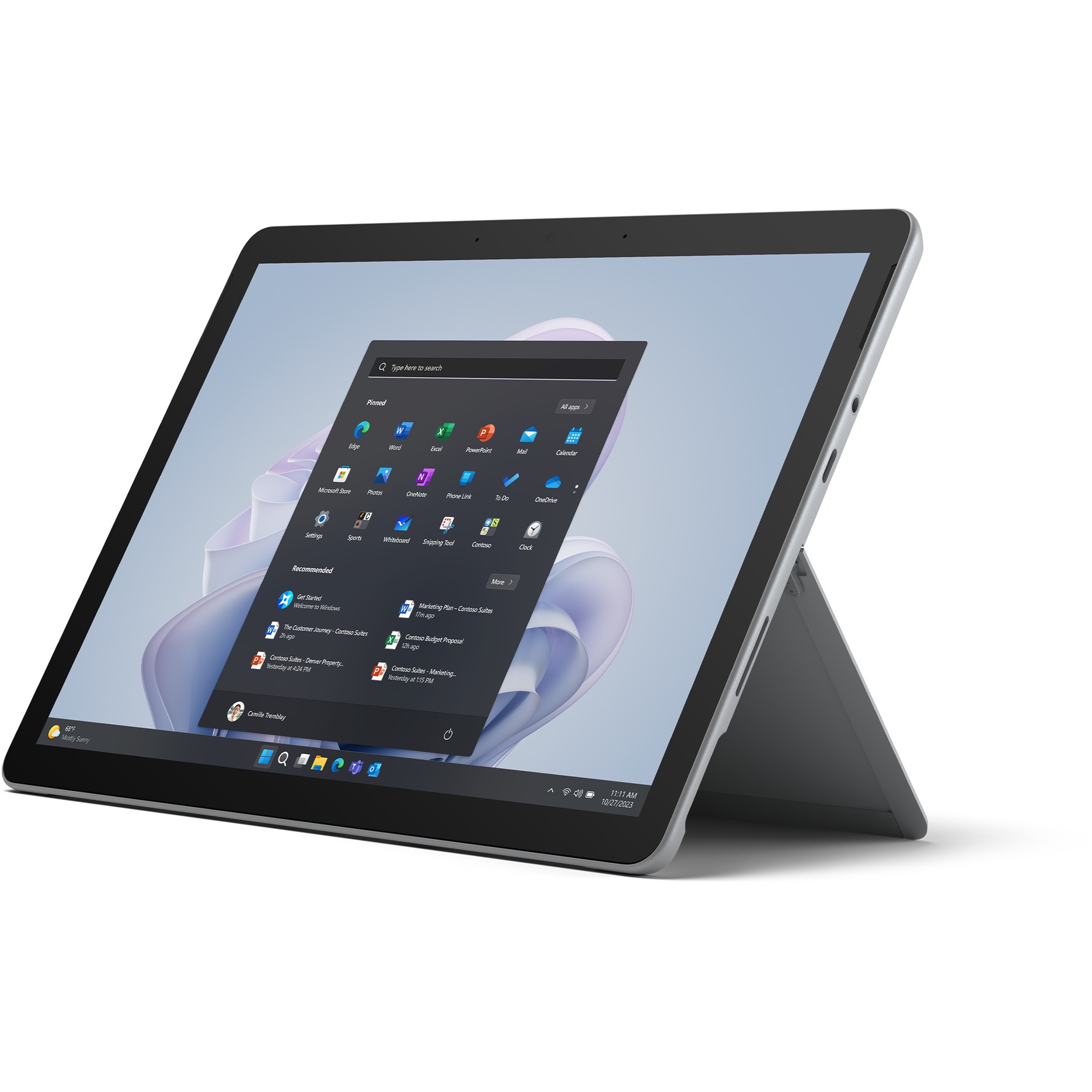 Windows Tablet Microsoft Surface Go 4 / 10.5"/ Intel N200 / 8GB / 128GB -Platinum