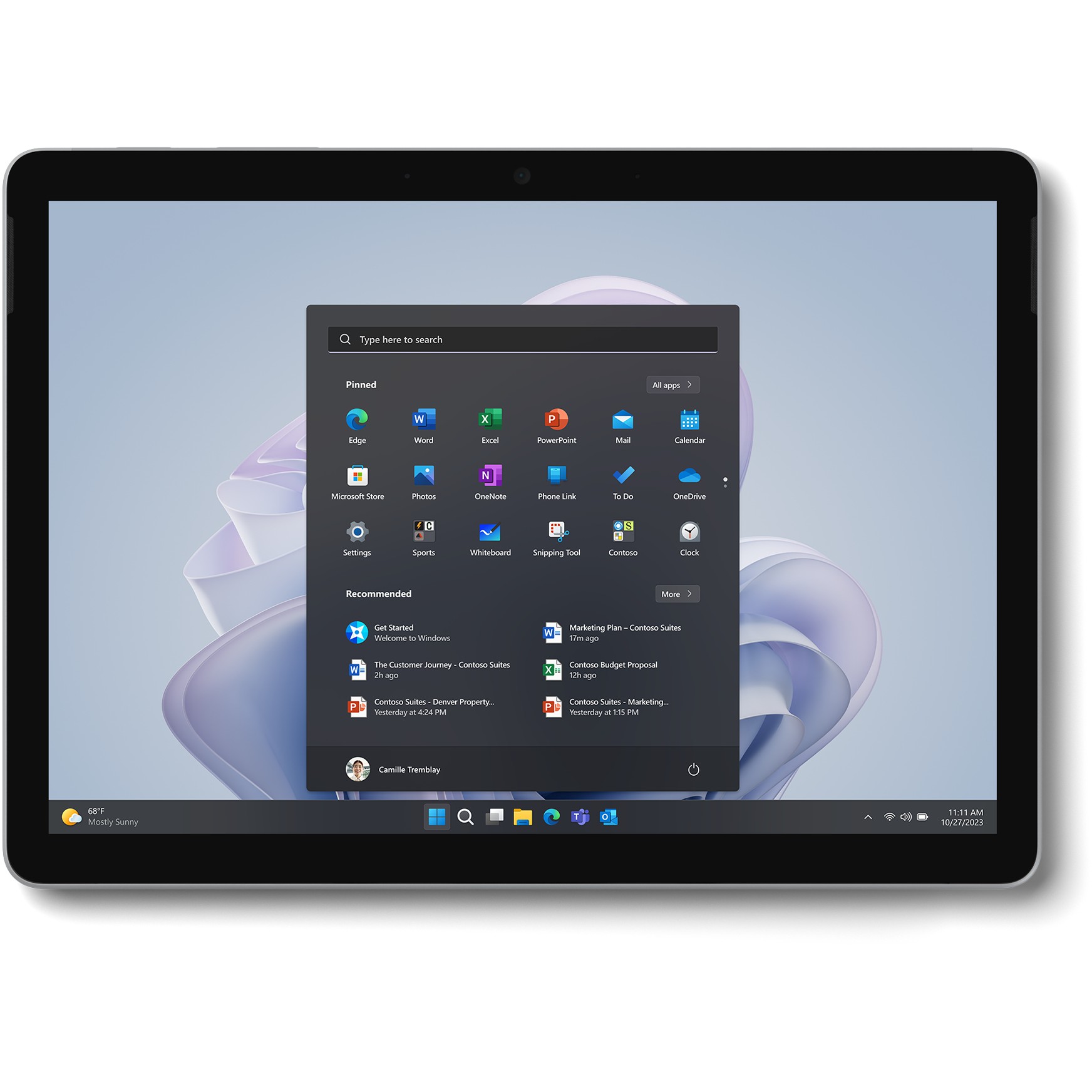 Windows Tablet Microsoft Surface Go 4 / 10.5"/ Intel N200 / 8GB / 128GB -Platinum - Figura 2