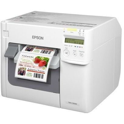 Printer Label Epson TM-C3500 (012CD) / Color / USB / LAN - Bardhë