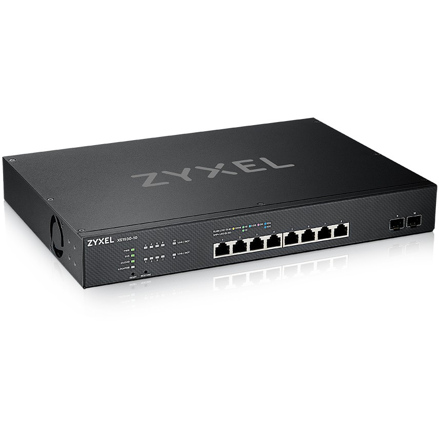 Switch 8+2P Zyxel XS1930-10-ZZ0101F RM M - 8x RJ45 (10Gbit) + 2x SFP+ (10Gbit/s)