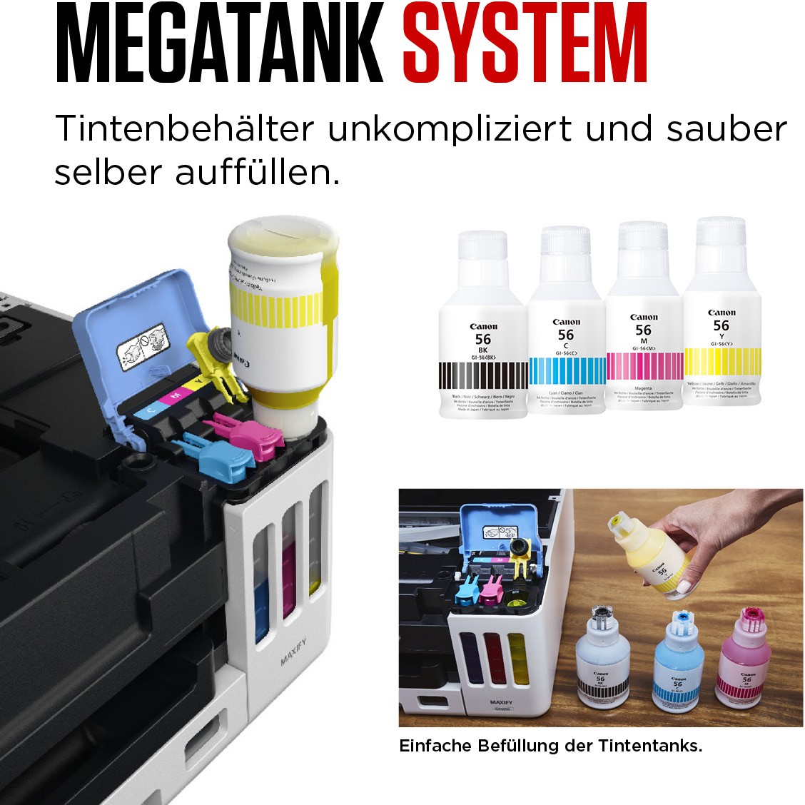 Printer Multifunksional Canon MAXIFY GX1050 Inkjet 3in1 / Duplex - Bardhë - Figura 4