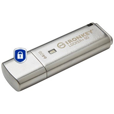 USB Flash Drive STICK 64GB USB 3.2 Kingston IronKey Locker+ 50 - Hiri - Figura 2