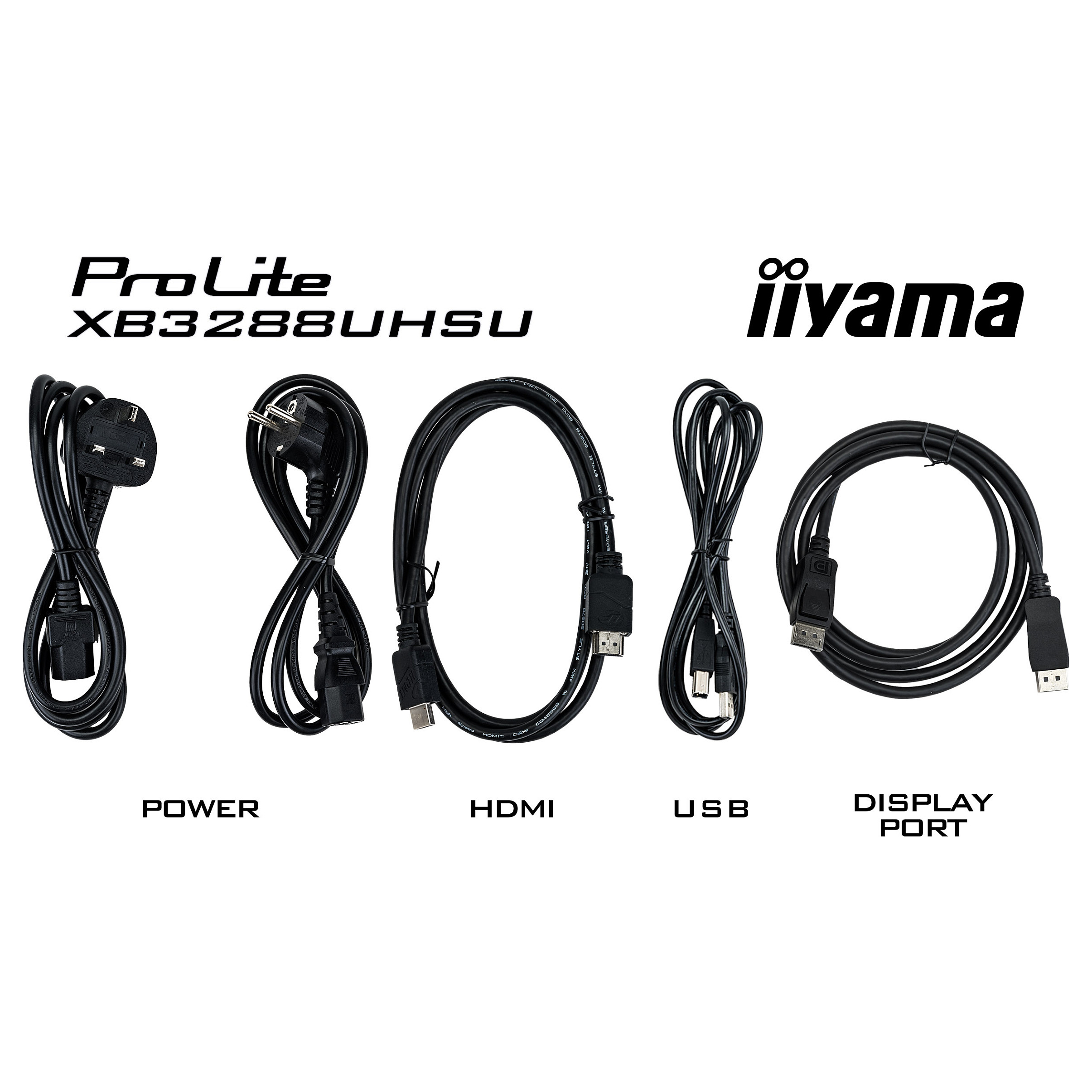 Monitor iiyama ProLite XB3288UHSU-B5 / 31.5"/ 4K Ultra HD VA / LCD / 60Hz / 3ms / USB-A + HDMI + DisplayPort + HDCP - Zezë - Figura 3