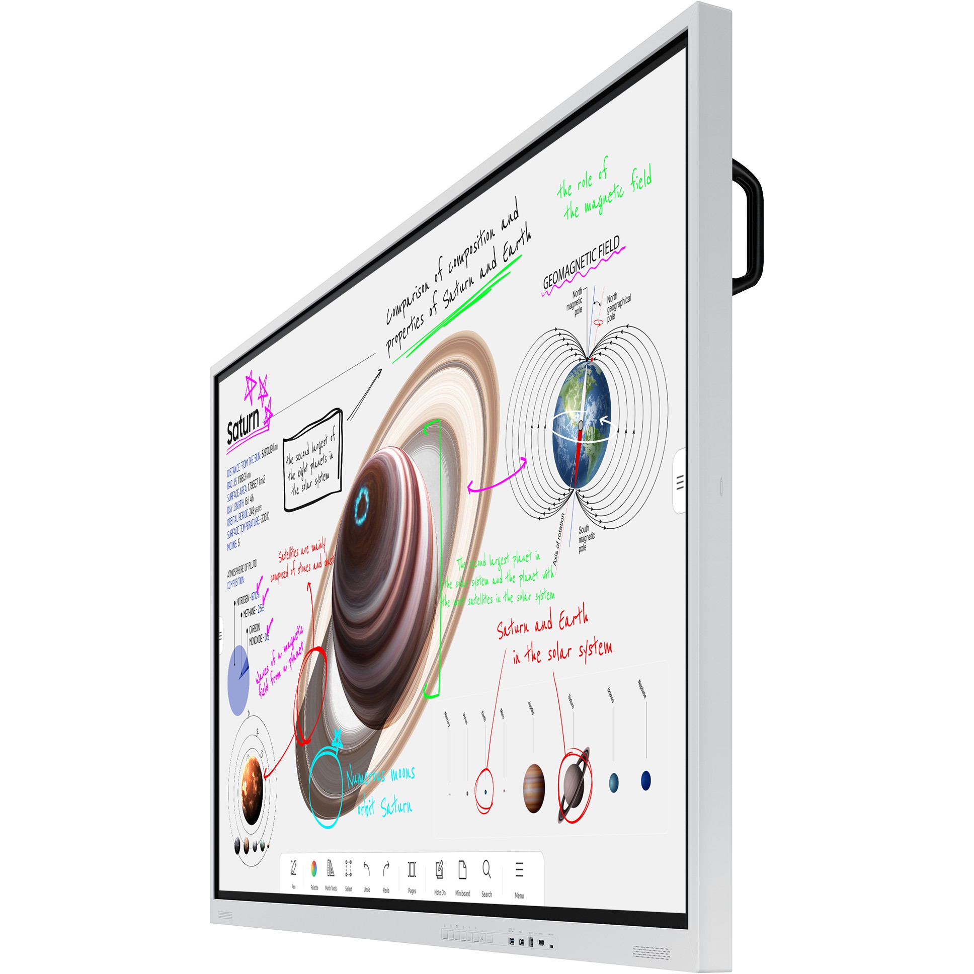 Smart Board 216cm/85'' (3840x2160) Samsung Flip Pro WM85B 16:9 LCD HDMI 4K UHD MultiTouch White Gray - Figura 3