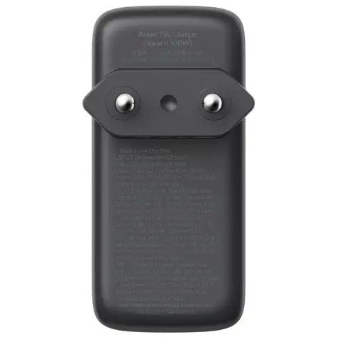 Adapteri Anker 736 Charger Nano 2 GaN 2 2x USB-C 1x USB-A 100W i zi - Figura 2