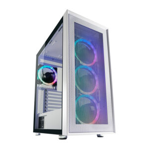 Kasë Midi Tower LC-Power Gaming 802W RGB – Bardhë
