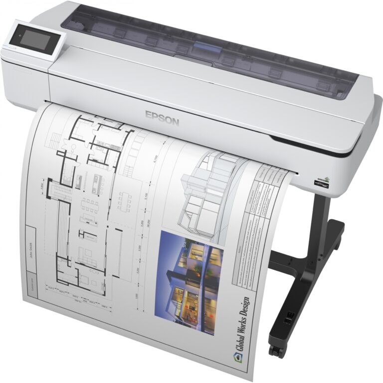 Printer Inkjet Epson SureColor SC-T5100 / Large Format A0 36" / 2400dpi /  USB Gigabit LAN Wi-Fi - Bardhë