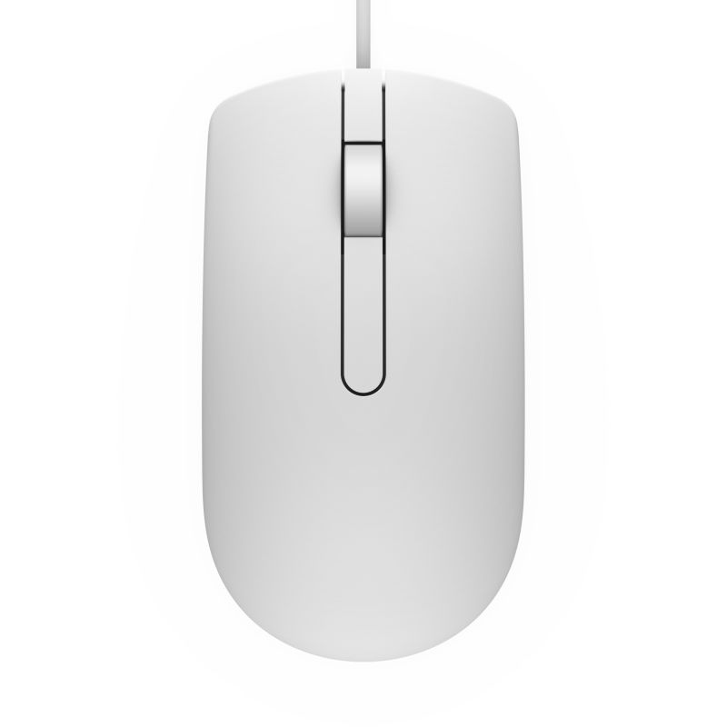 Maus me kabllo Dell MS116 / USB – Bardhë - Figura 2
