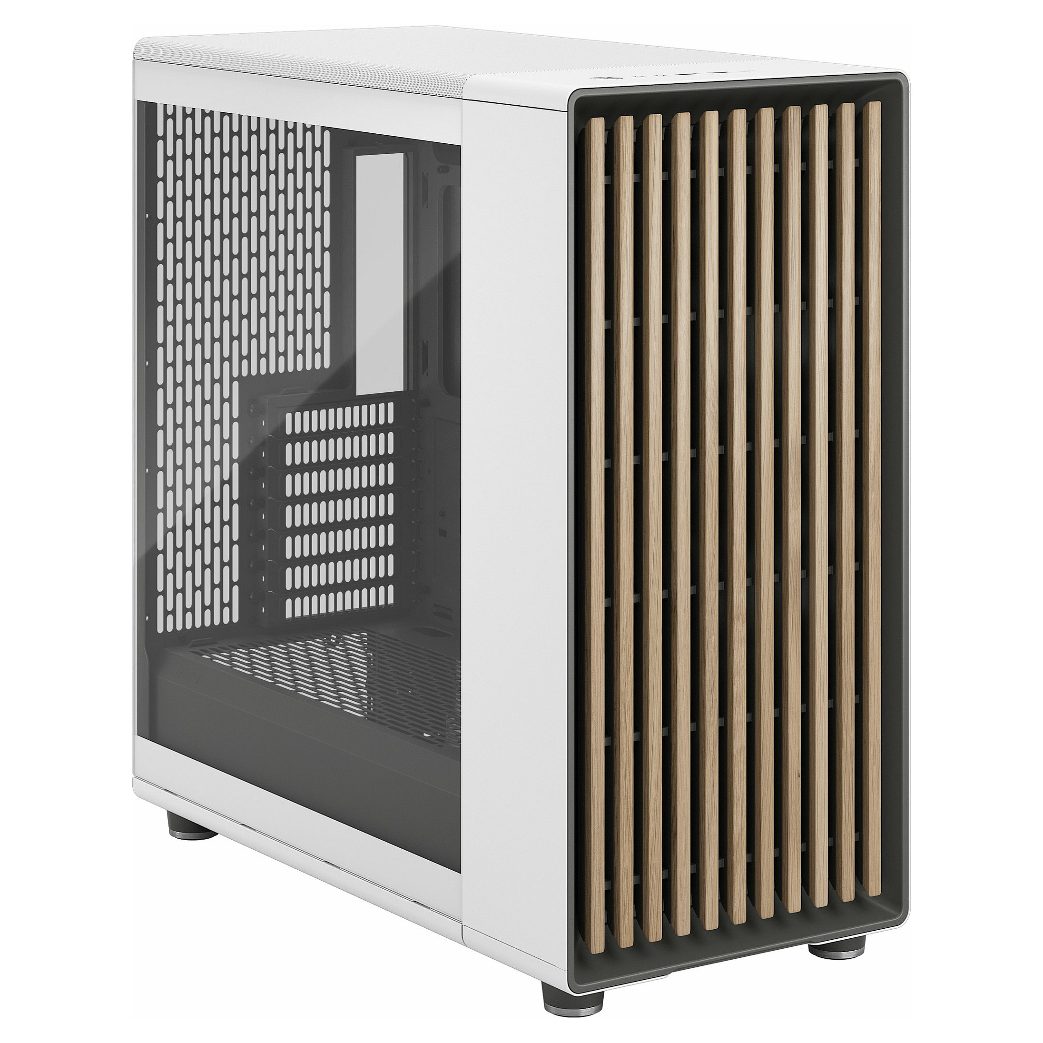Kasë Midi Tower Fractal Design North XL Chalk TG Clear – Bardhë - Figura 2