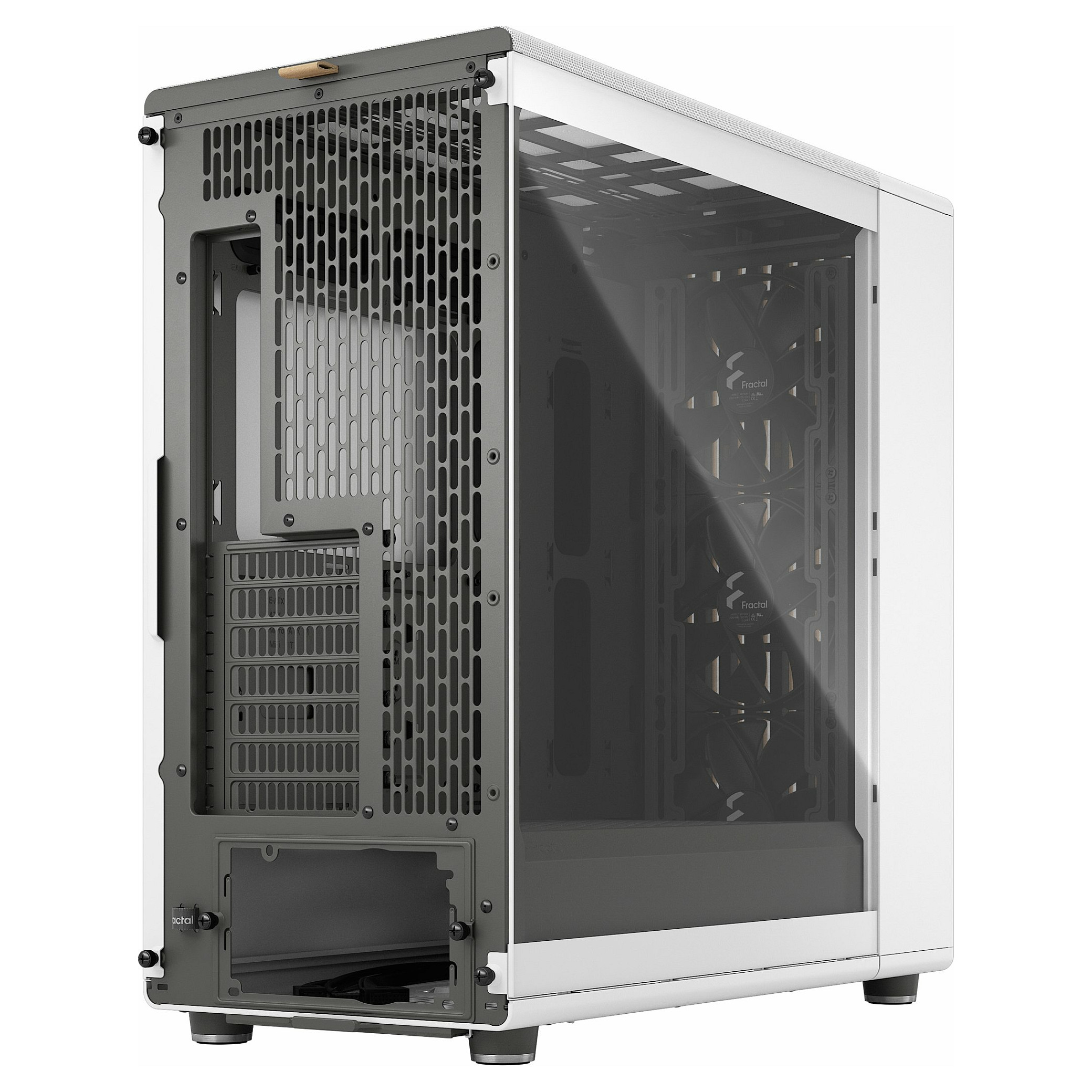Kasë Midi Tower Fractal Design North XL Chalk TG Clear – Bardhë - Figura 3