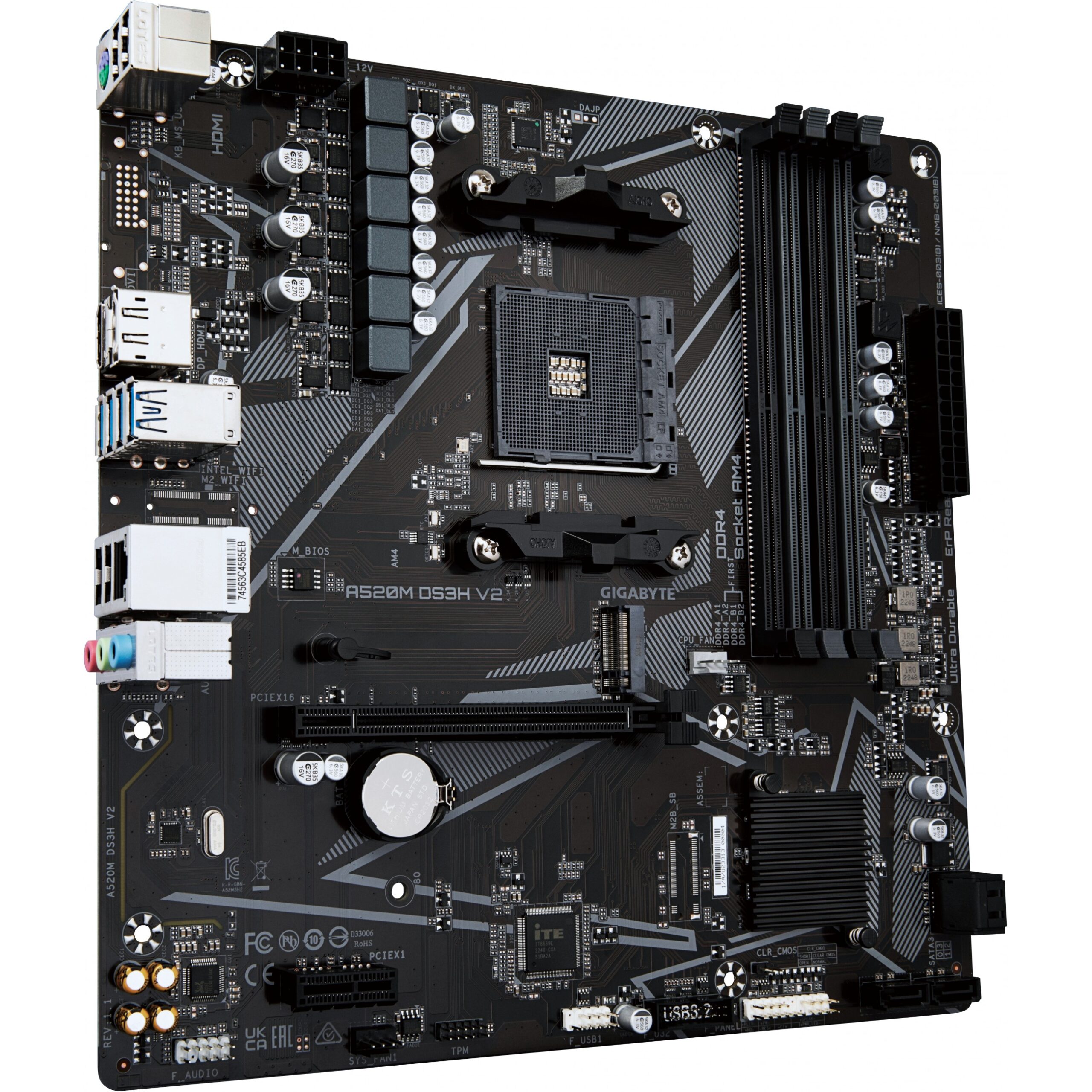 Pllakë amë AMD AM4 Gigabyte A520M DS3H V2 mATX - Figura 2