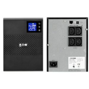 Eaton 5SC 500i – 500VA 350W Line-Interactive UPS with Pure Sine Wave Output, AVR, LCD Display, USB & RS232 Connectivity – Compact Professional Backup Power Solution for PCs, NAS & Network Equipment