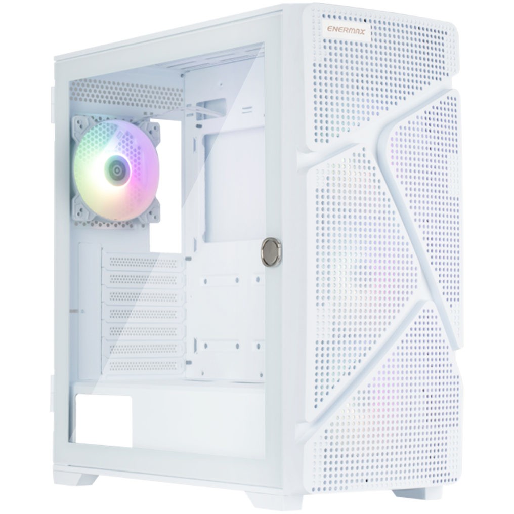 Kasë Midi Enermax MarbleShell MS31 ARGB – Bardhë