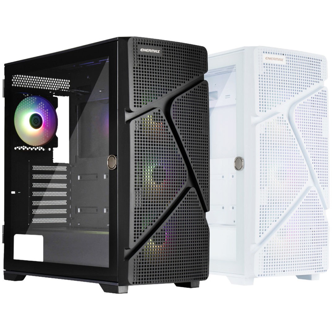 Kasë Midi Enermax MarbleShell MS31 ARGB – Bardhë - Figura 2
