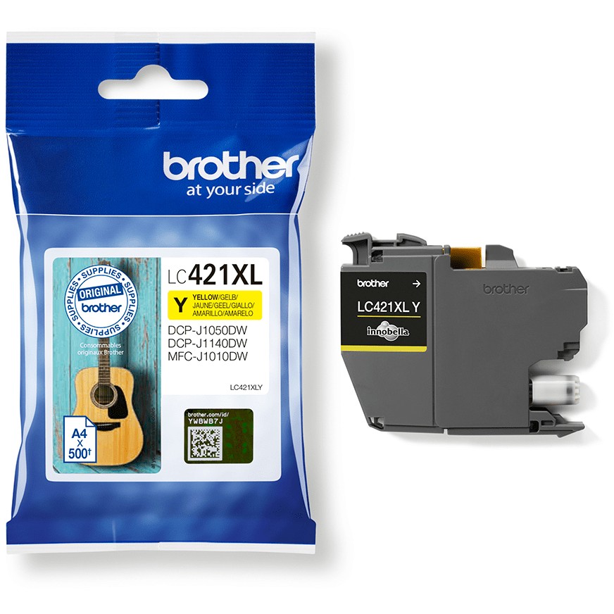 INK Brother LC-421XLY / 500 faqe – Verdhë - Figura 2