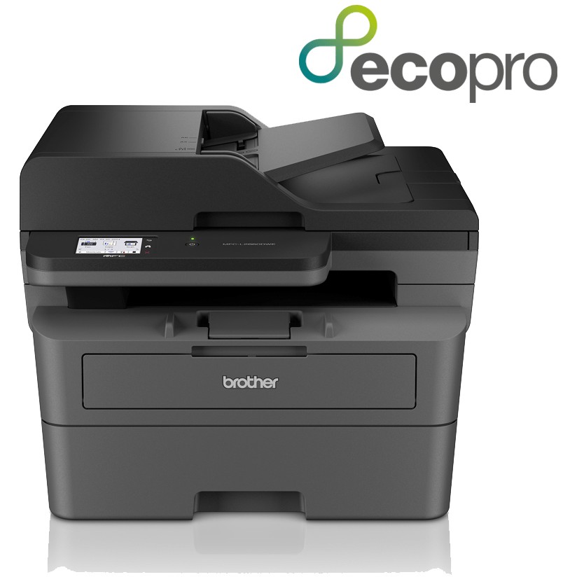 Printer Multifunksional Laser Monokrom Brother MFC-L2860DWE 4-in-1 LAN WLAN Duplex ADF EcoPro