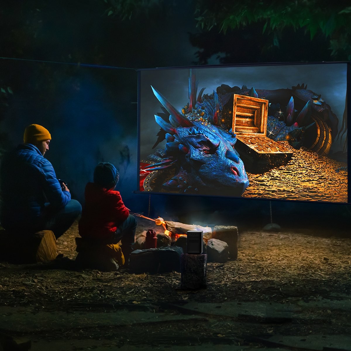 Sisteme të alarmit të mençura (1920 x 1080) XGIMI Halo+ DLP-Projektor LED tragbar 3D 900-Lumen HDMI USB WI-FI Bluetooth Full HD e zezë - Figura 3