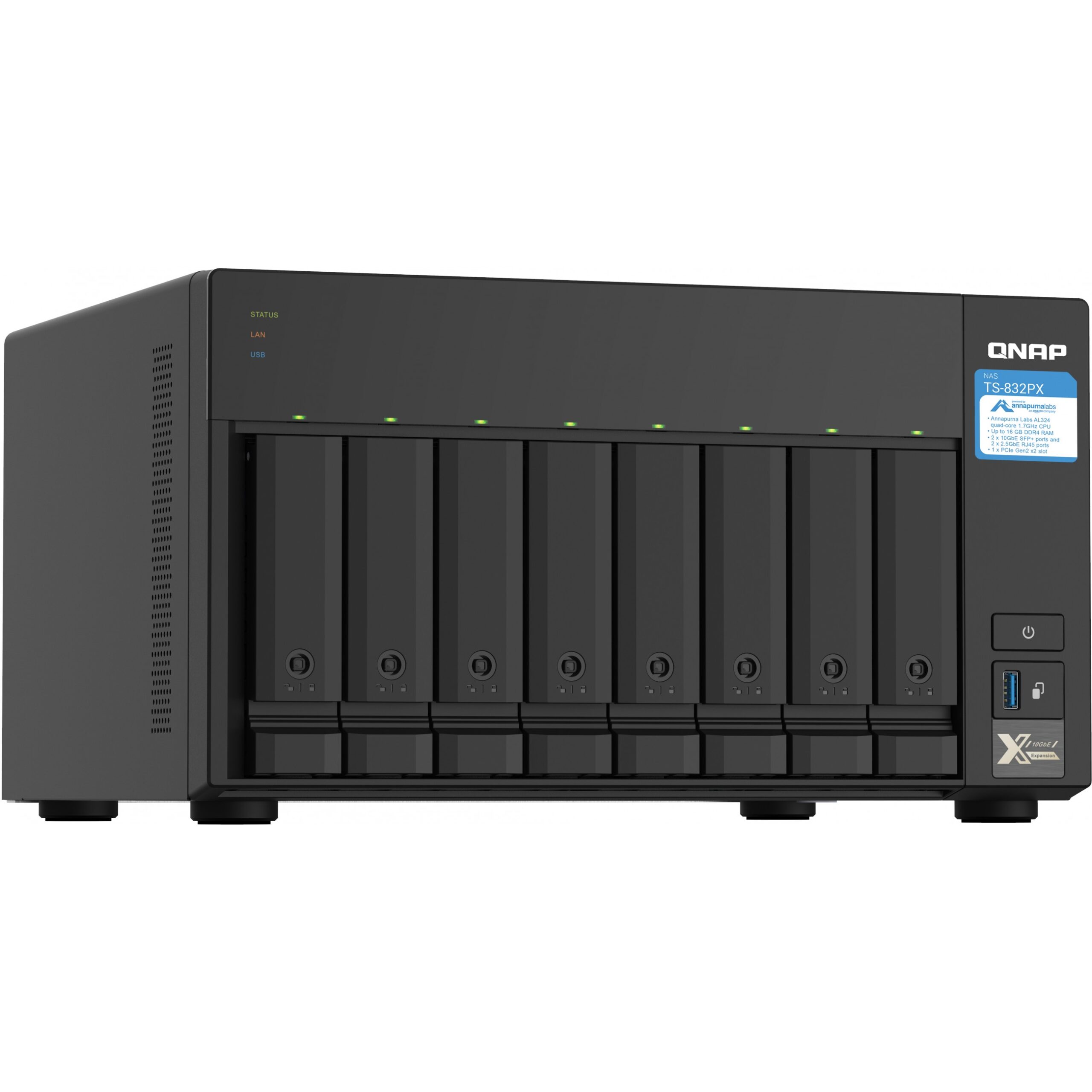 NAS QNAP TS‑832PX‑4G / 8‑Bay - Figura 2