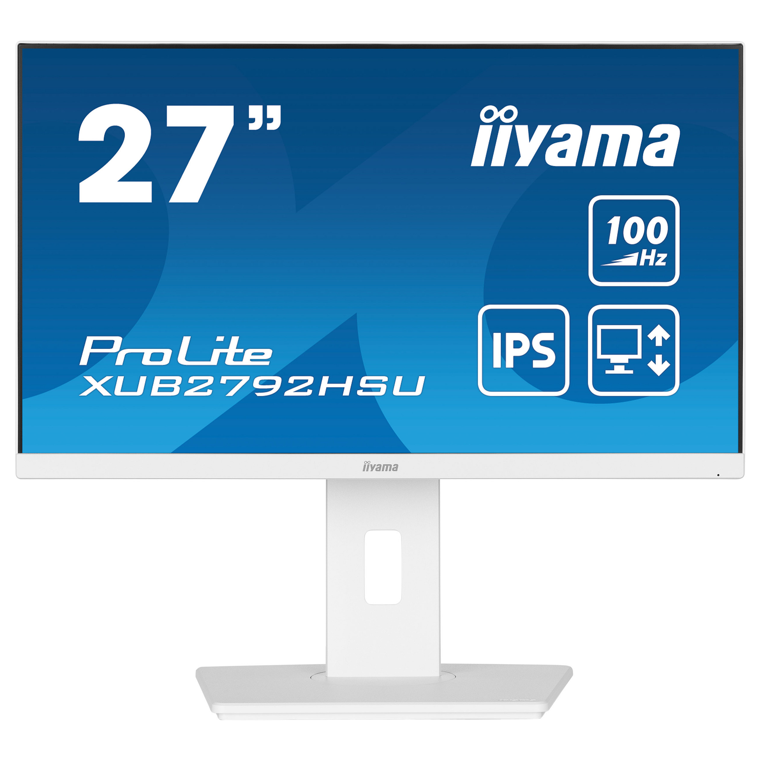Monitor IIYAMA XUB2792HSU-W6 / 27"/ Full HD IPS LED / 100Hz / 0.4ms / HDMI+DP+USB - Bardhë - Figura 2