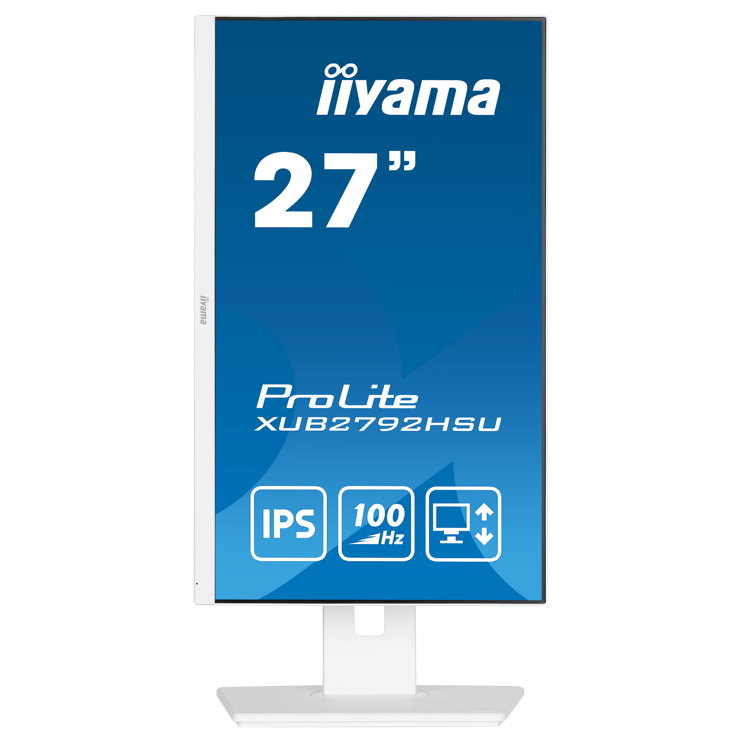 Monitor IIYAMA XUB2792HSU-W6 / 27"/ Full HD IPS LED / 100Hz / 0.4ms / HDMI+DP+USB - Bardhë - Figura 3