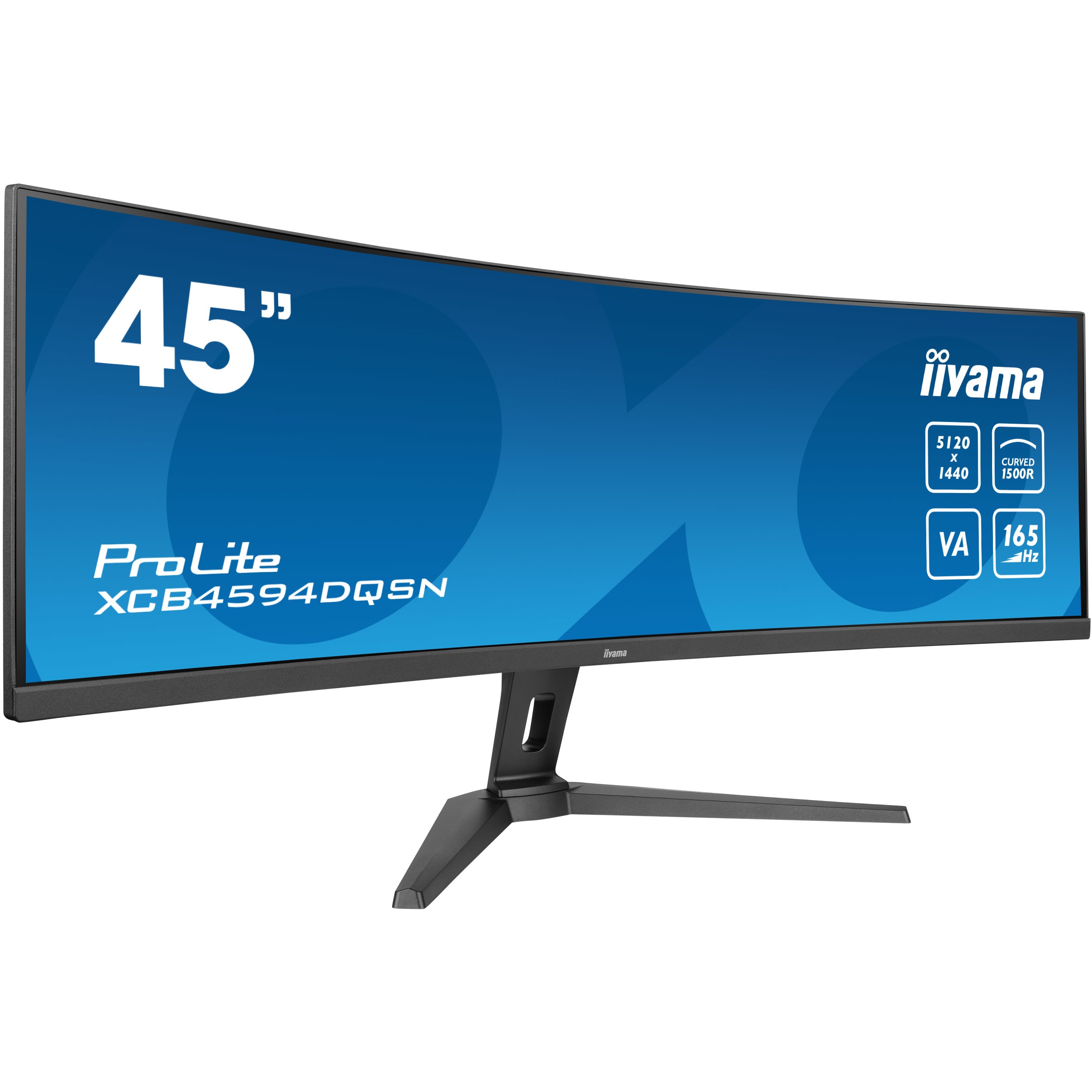 Monitor i lakuar IIYAMA XCB4594DQSN-B1 / 44.5" Dual QHD 165 Hz 0.8 ms VA Curved / HDMI DP USB-C / e zezë - Figura 2