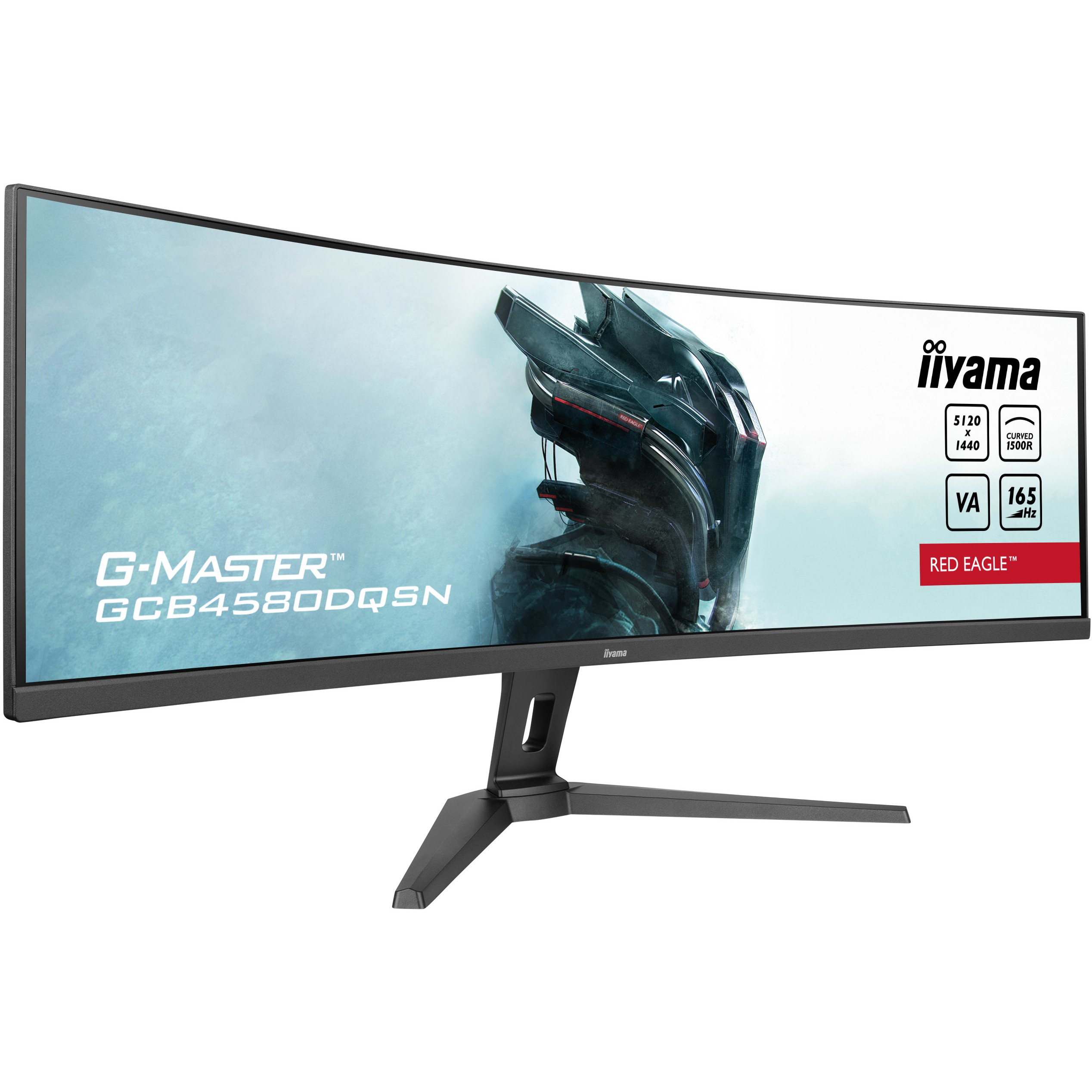 Monitor iiyama G-MASTER GCB4580DQSN-B1 / 45" / Dual QHD / Curved / 165Hz / 0.8ms / HDMI - DP - USB-C / i zi - Figura 3
