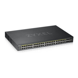 Zyxel GS1920-48HPv2 – 48× Gigabit PoE+ Managed Switch me 2× SFP, NebulaFlex Cloud, Rackmount