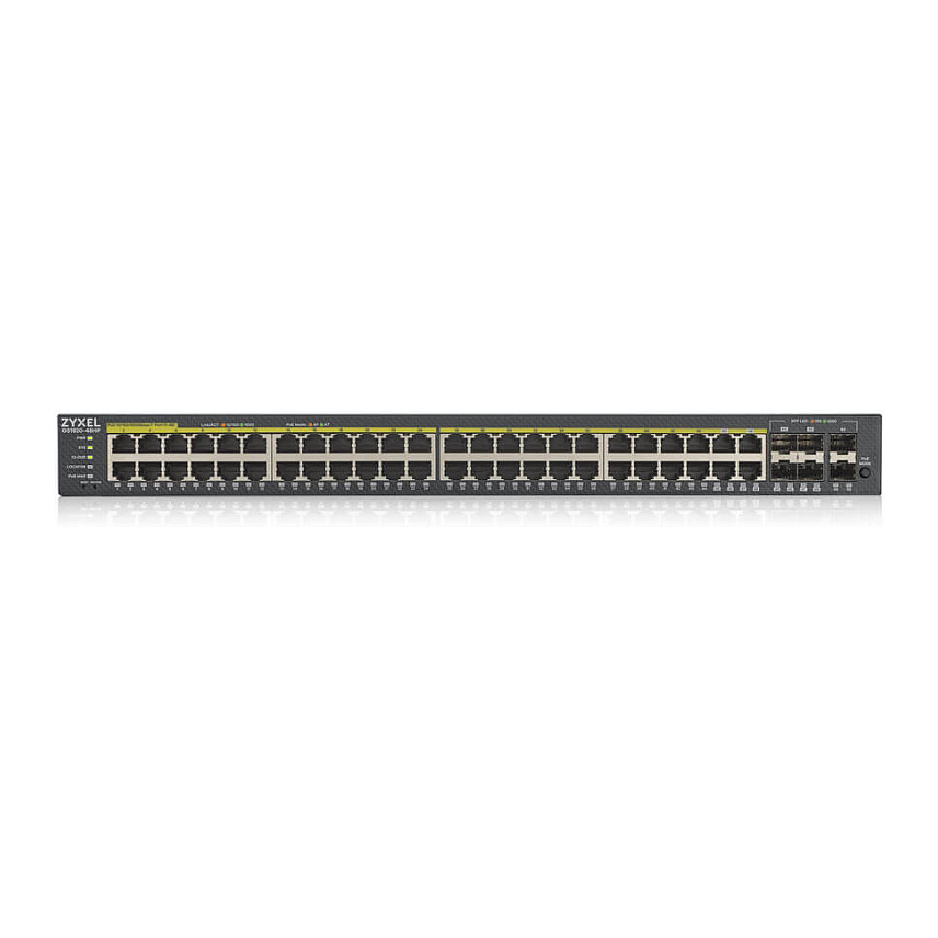 Zyxel GS1920-48HPv2 – 48× Gigabit PoE+ Managed Switch me 2× SFP, NebulaFlex Cloud, Rackmount - Figura 2