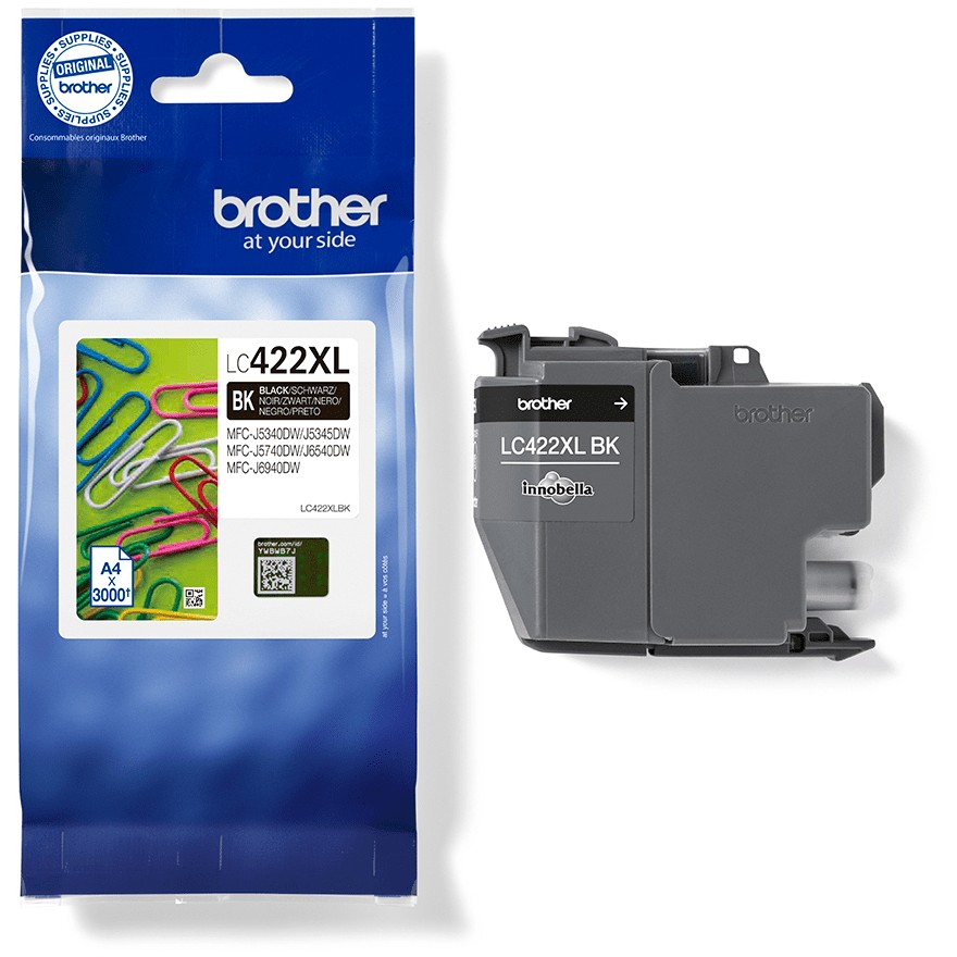 INK Brother LC-422XLBK / 3000 faqe – Zezë - Figura 2