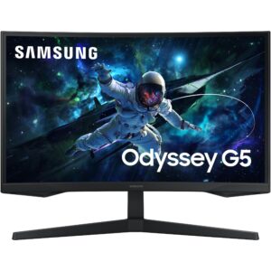Monitor Gaming 68.6cm/27" (2560x1440) Samsung Odyssey G5 S27CG552EU 16:9 QHD i Kthyer 1ms 165Hz HDR10 HDMI DP E Zezë