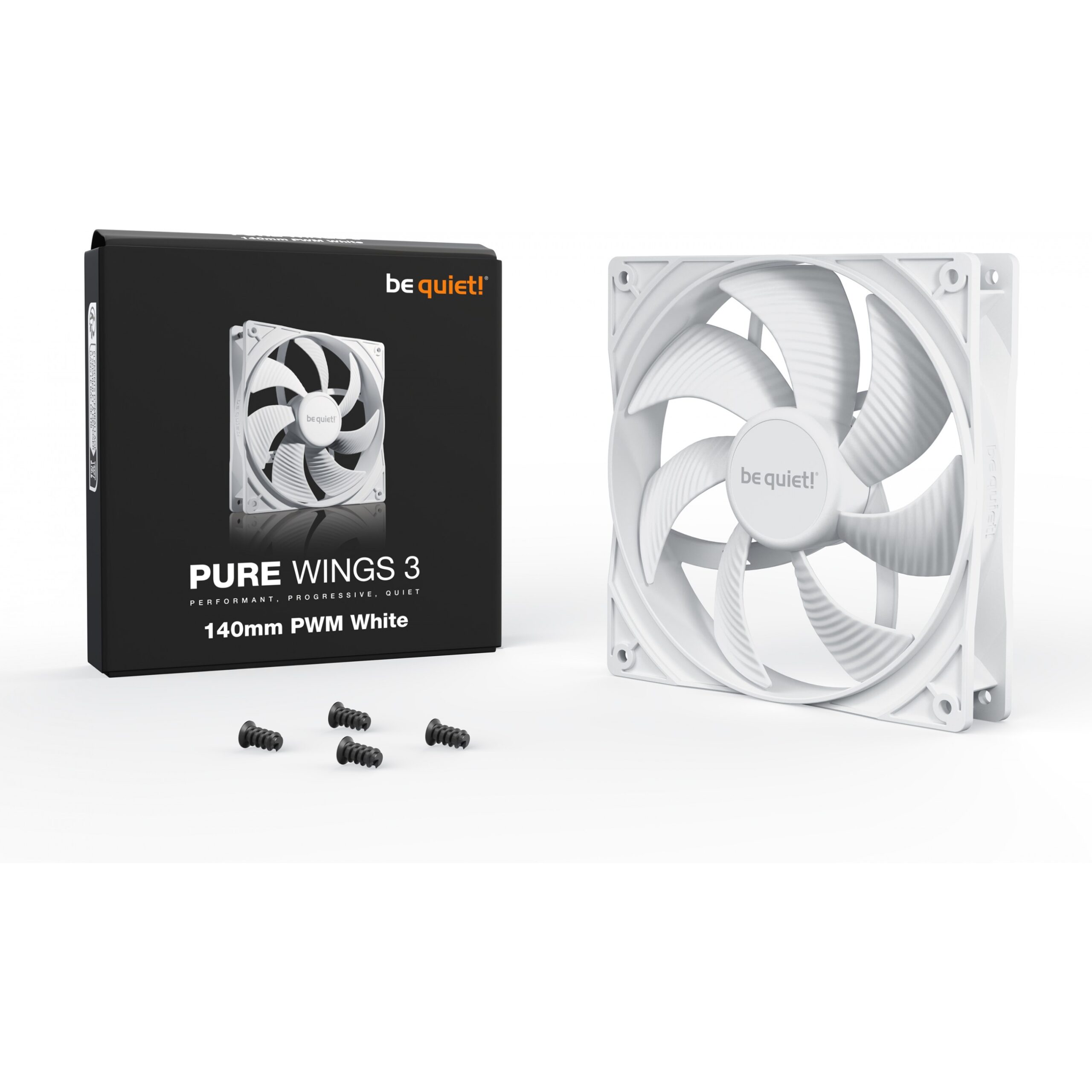 Ftohës për Kasë 140mm be quiet! Pure Wings 3 PWM, e bardhë - Figura 3