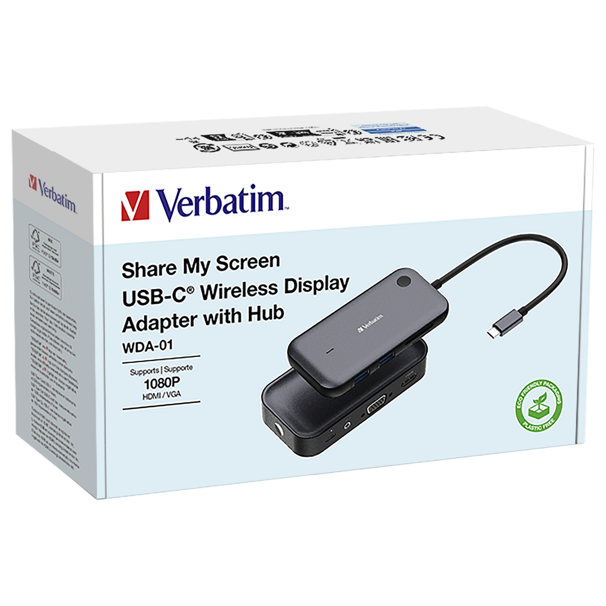 HUB Verbatim WDA-01 / USB-C / Wireless Display Adapter / HDMI - VGA - Figura 5