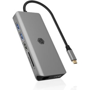 Docking Station ICY BOX IB-DK4061-CPD USB-C 12-në-1 PD 100W - Zezë