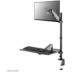 Mbajtëse për Monitor Neomounts DS90-325BL1 me lartësi të rregullueshme. vend pune i montuar në tavolinë për ekrane 17-32" - E zezë