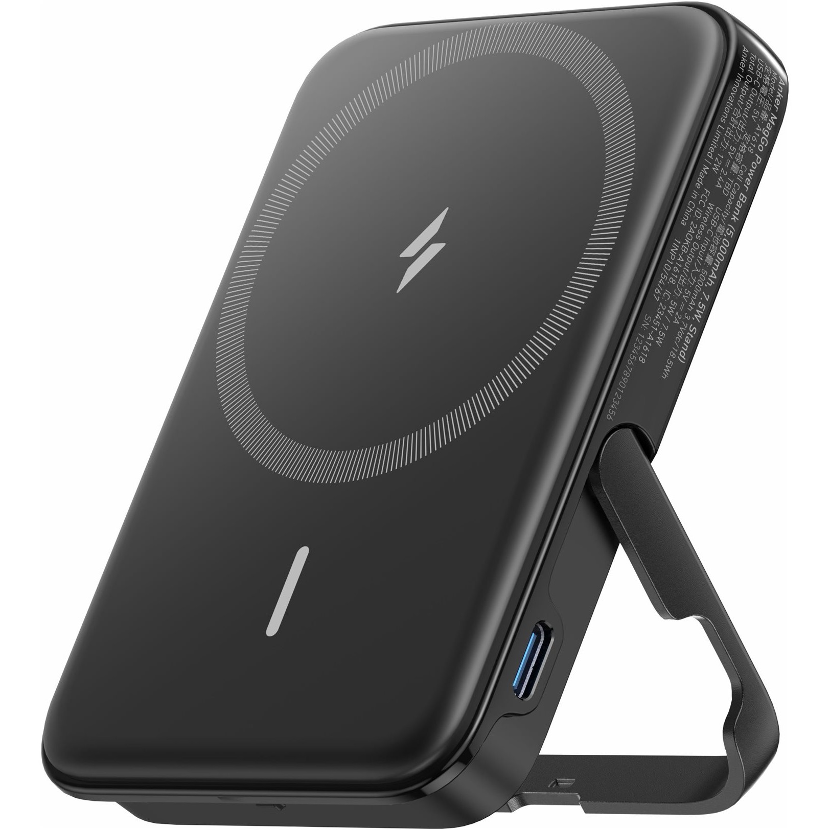 Adapter Anker 322 MagGo Wireless magnetik PowerBank 5.000mAh e zezë