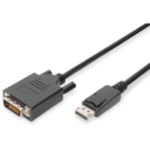 Kabllo Digitus DisplayPort & DVI 24+1 (ST-ST), 2m, FHD ,60HZ, e zezë