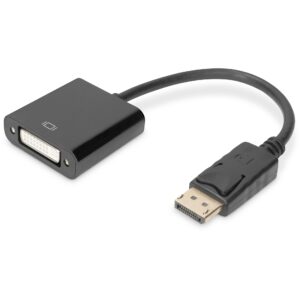 Kabllo Digitus DisplayPort & DVI 24+5 (ST-BU), 0.15m, FHD, e zezë
