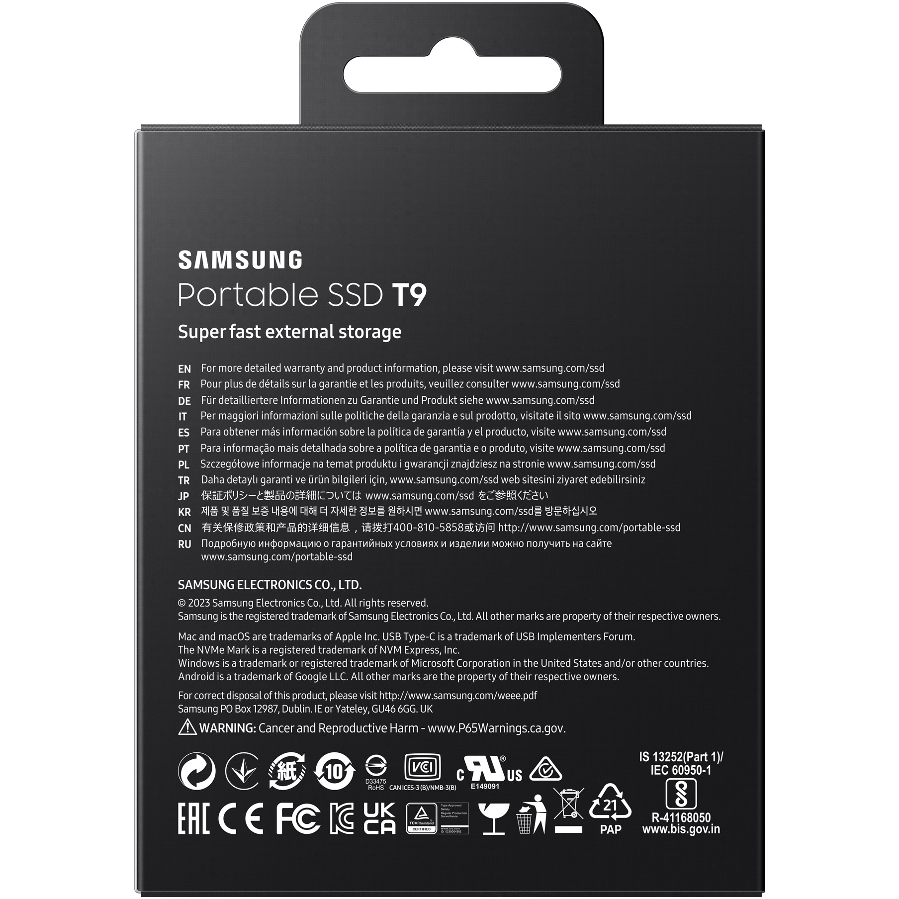 SSD e Jashtme 1TB Samsung Portable T9 / USB 3.2 Gen2 - Zezë - Figura 5
